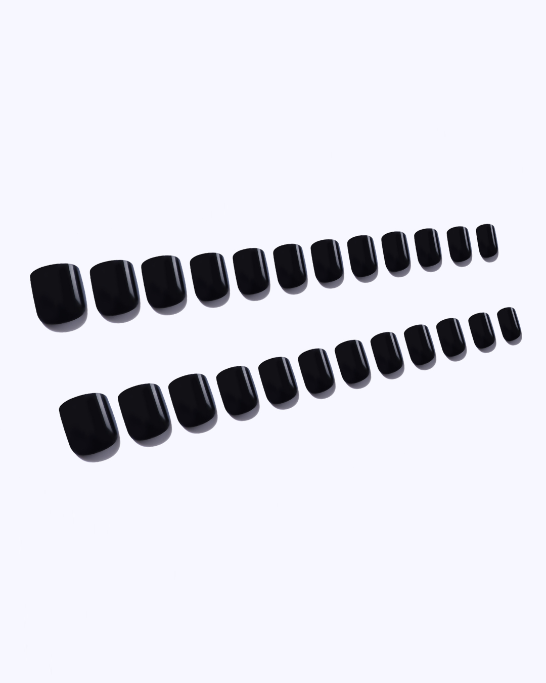 Mini Blackout Press On Nails (24PC)