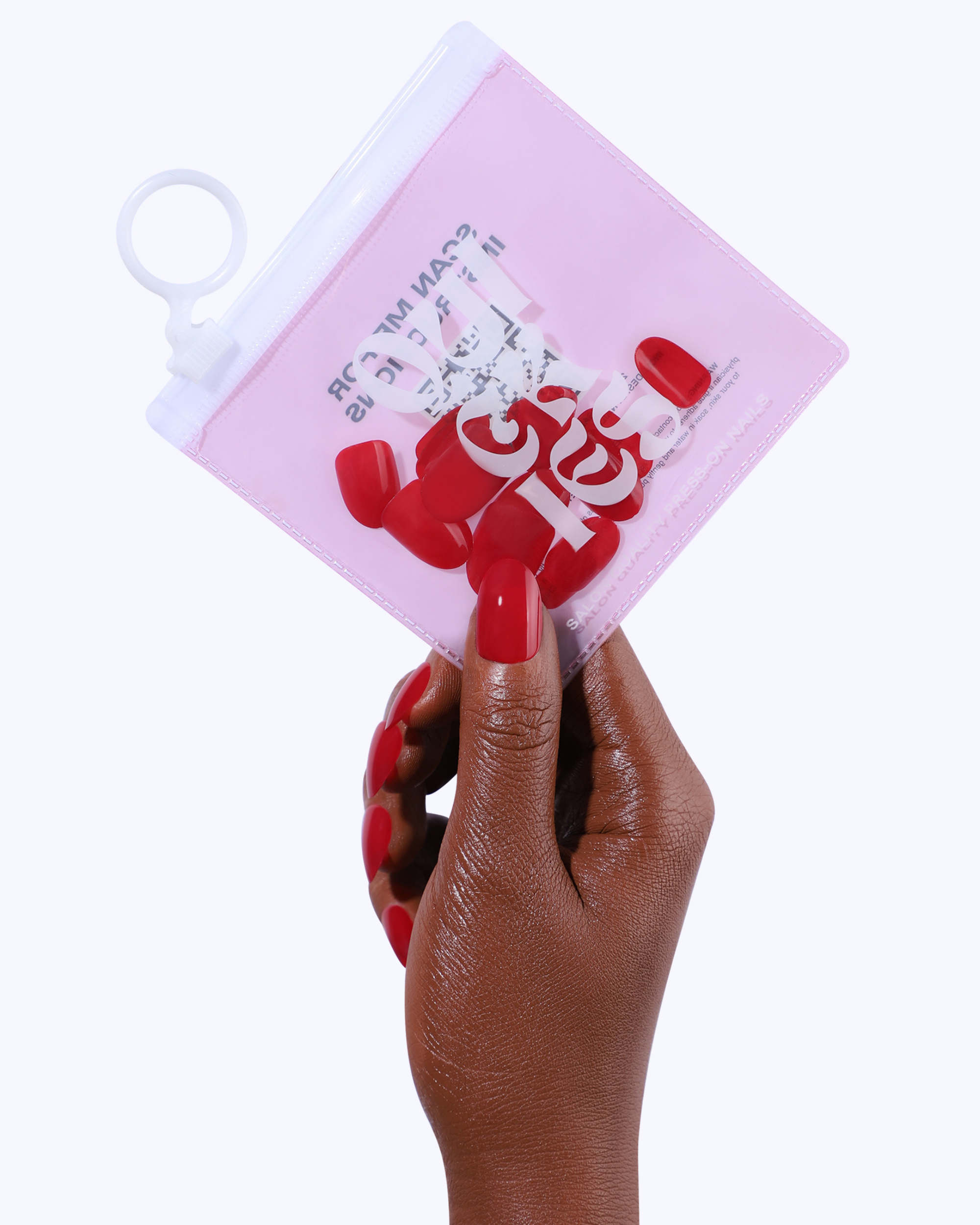 Red Hot Press On Nails (24PC)