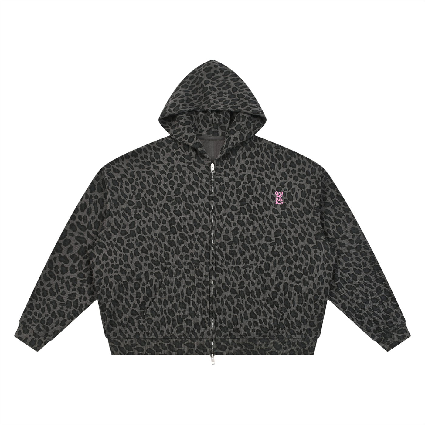 Waffle Double Zip Hoodie