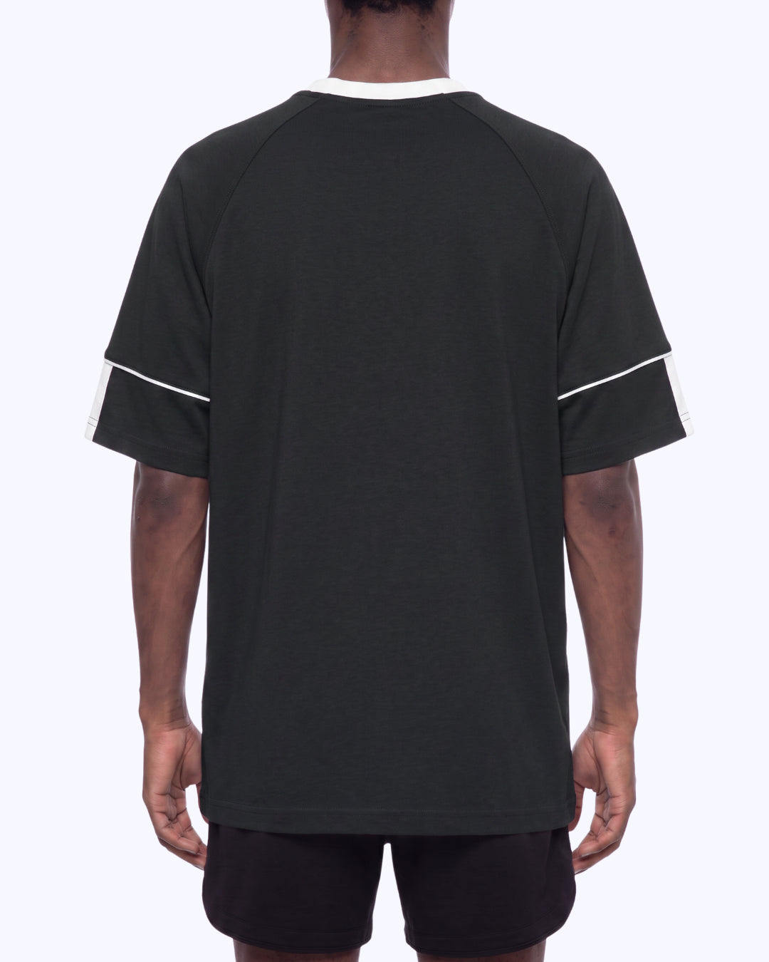 Legacy Athletic Raglan Color Block Tee (Black/White)