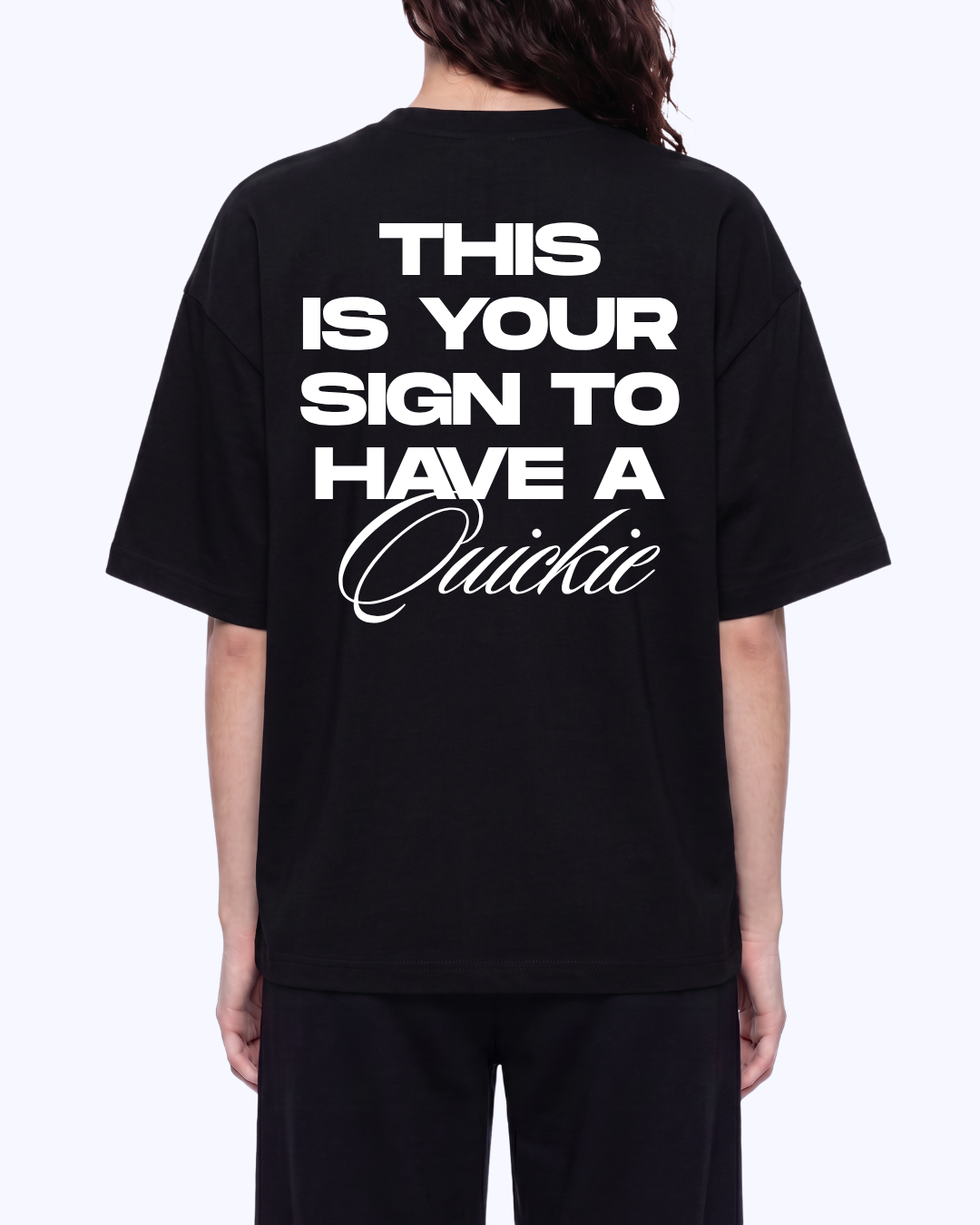 This Is Your Sign Boxy Staple Tee (Black/White)