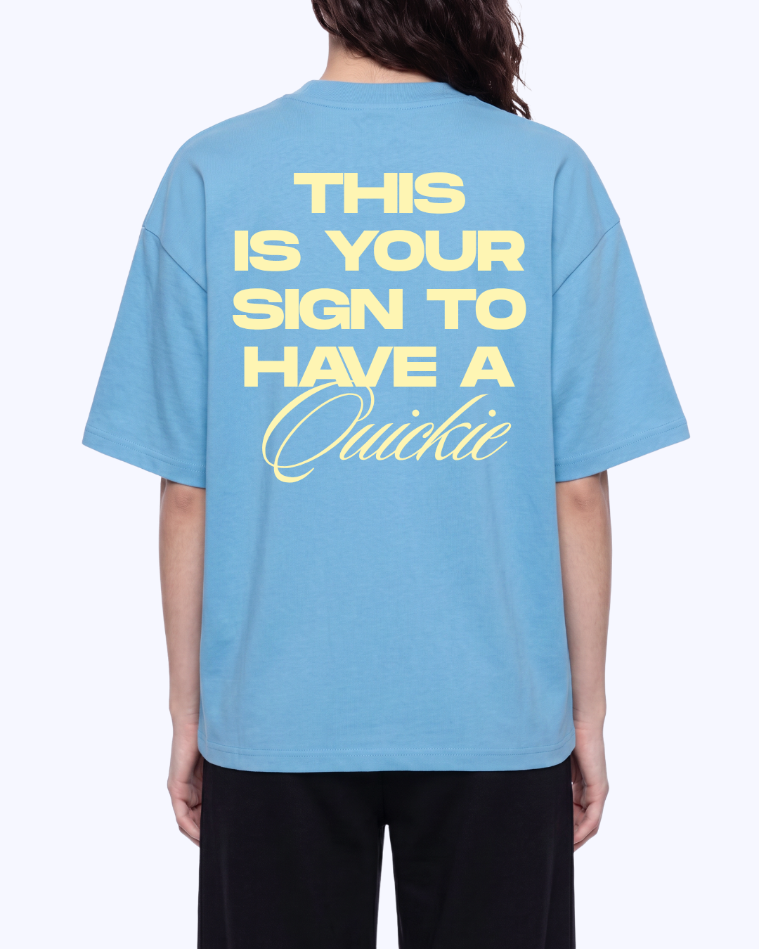 This Is Your Sign Boxy Staple Tee (Sky/Butter)