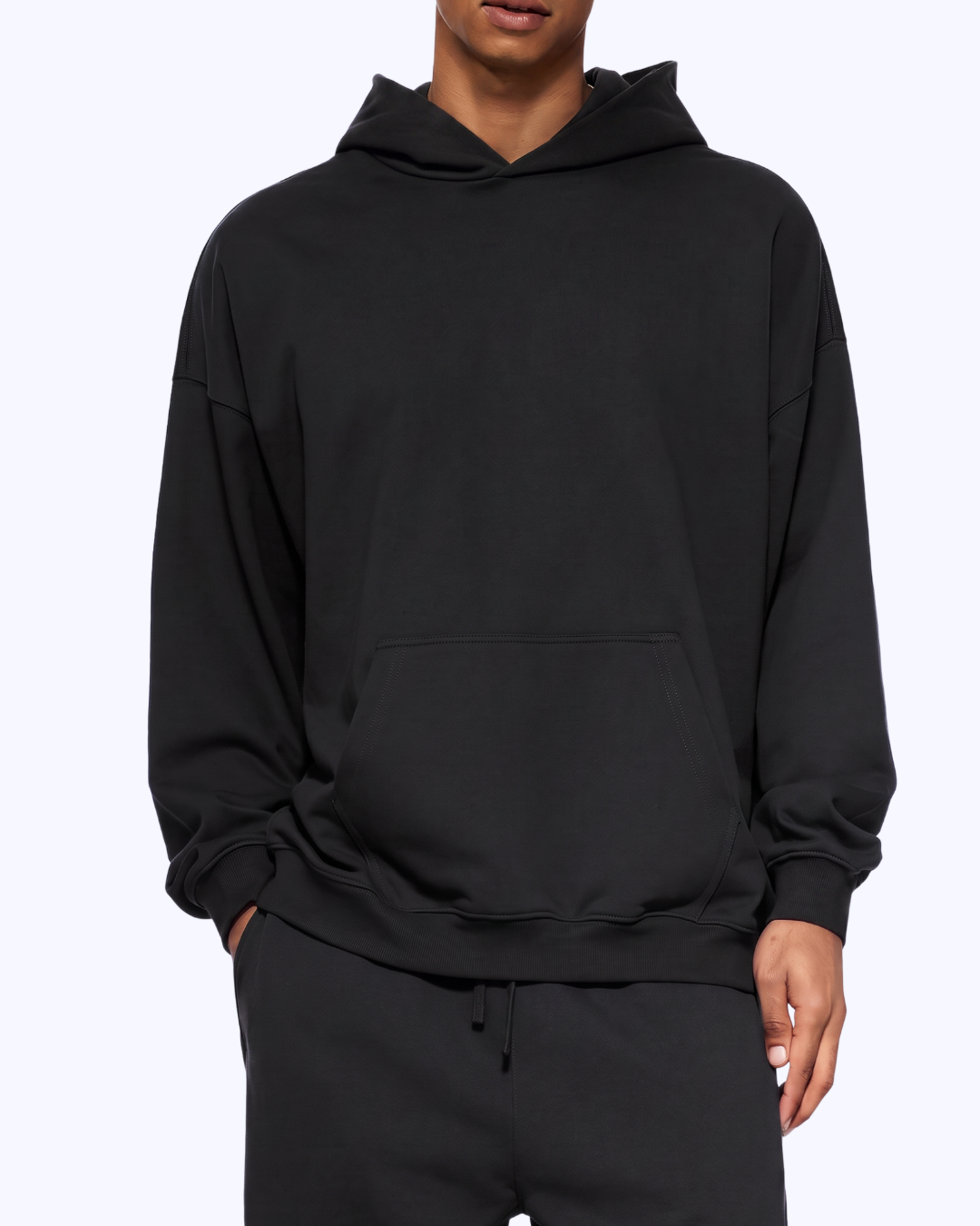 Wanna Have A Quickie? Heavyweight Hoodi (Black/White)