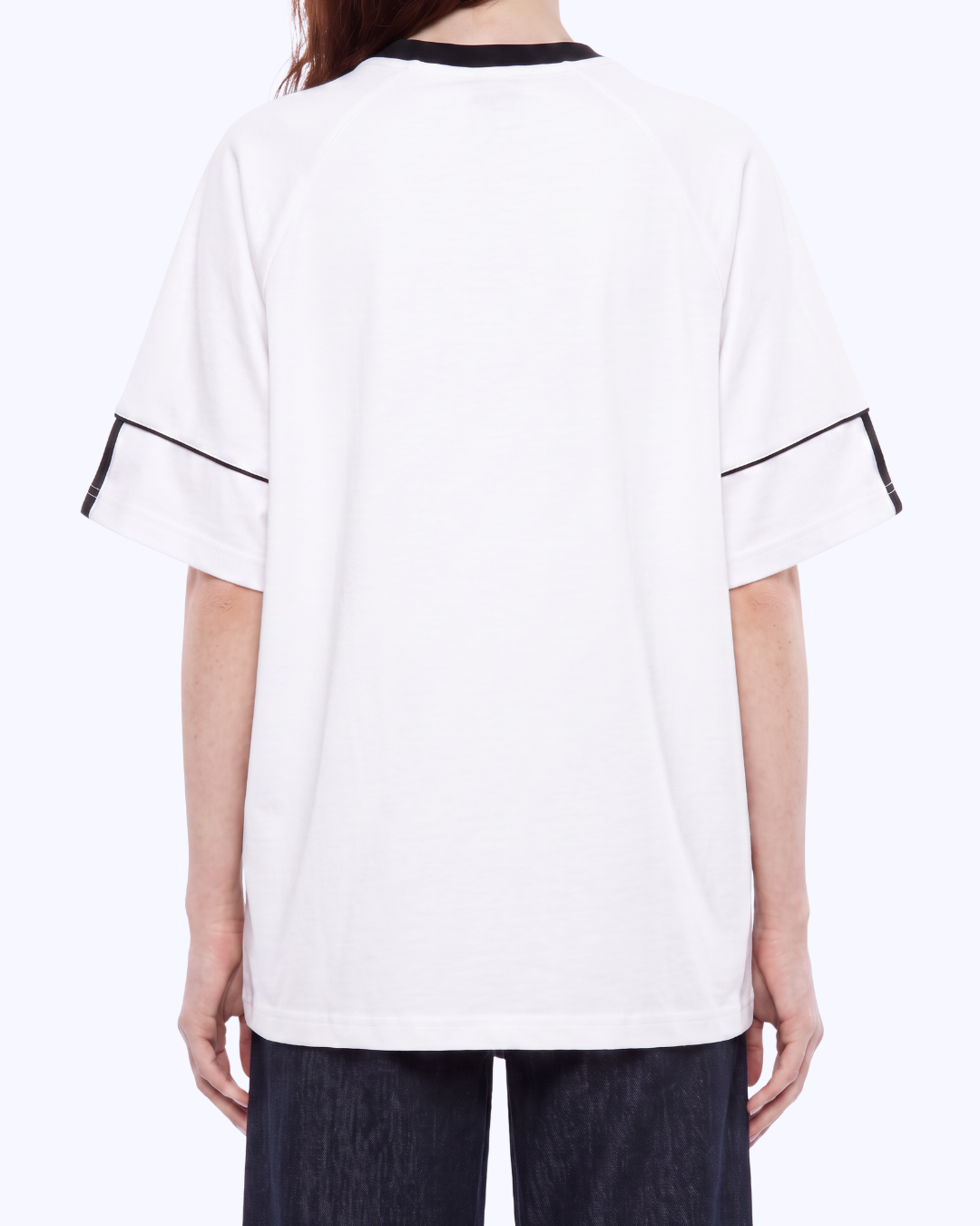 Legacy Athletic Raglan Color Block Tee (White/Black)
