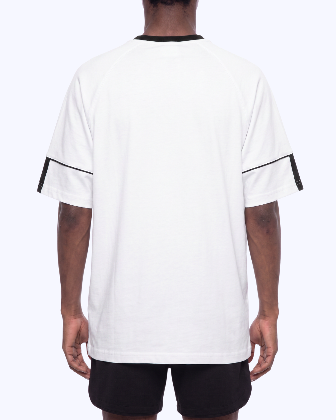 Legacy Athletic Raglan Color Block Tee (White/Black)