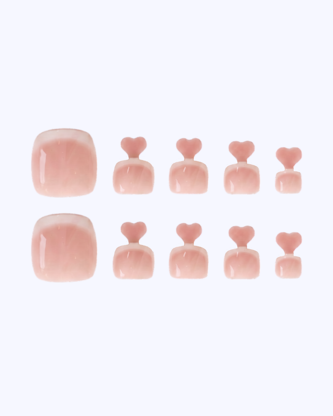 French Me Press On Toe Nails (32PC)
