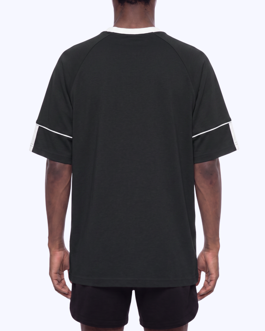 Legacy Athletic Raglan Color Block Tee (Black/White)