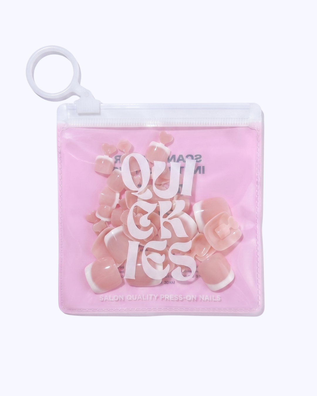 French Me Press On Toe Nails (32PC)