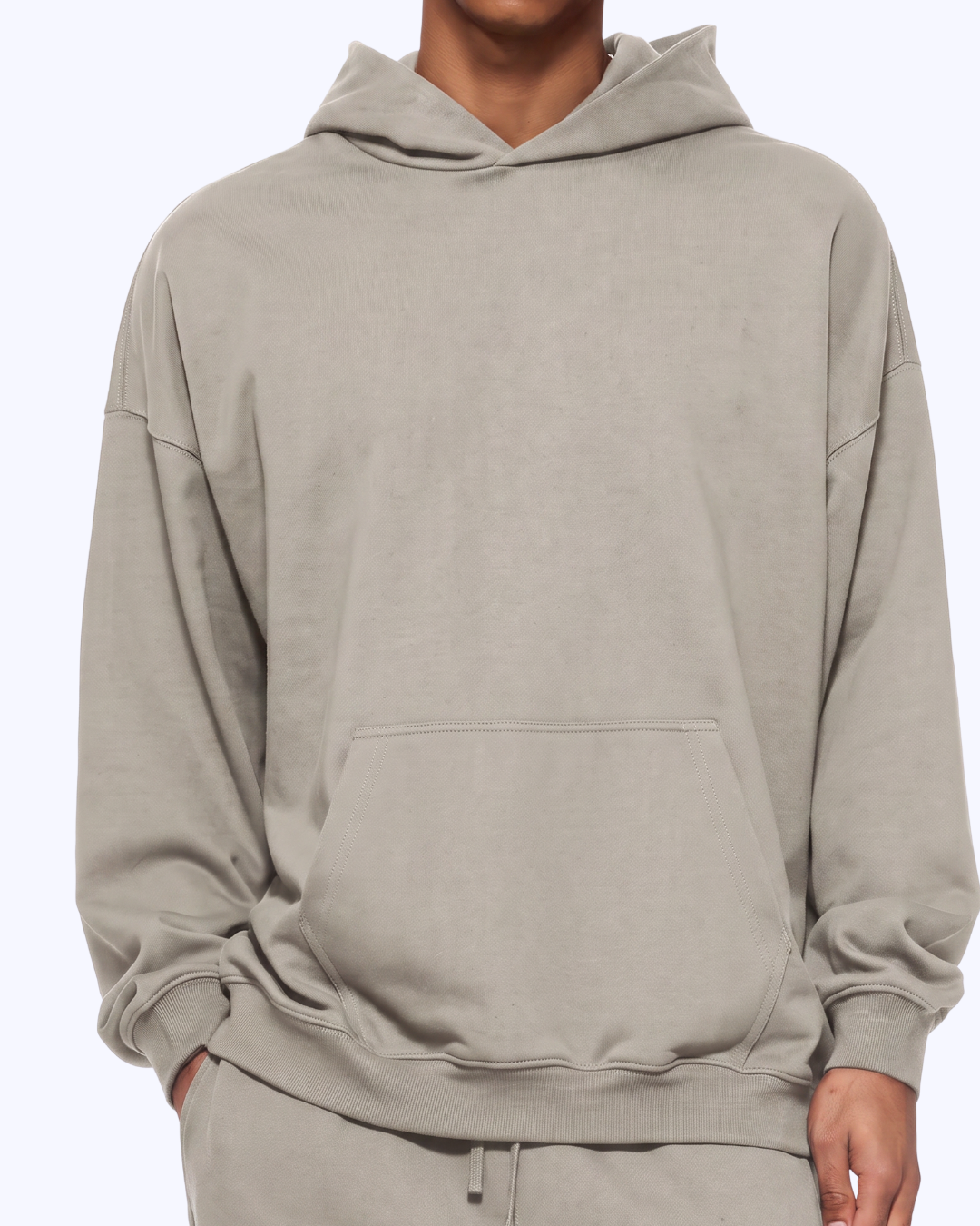 Wanna Have A Quickie? Heavyweight Hoodie (Dove/White)