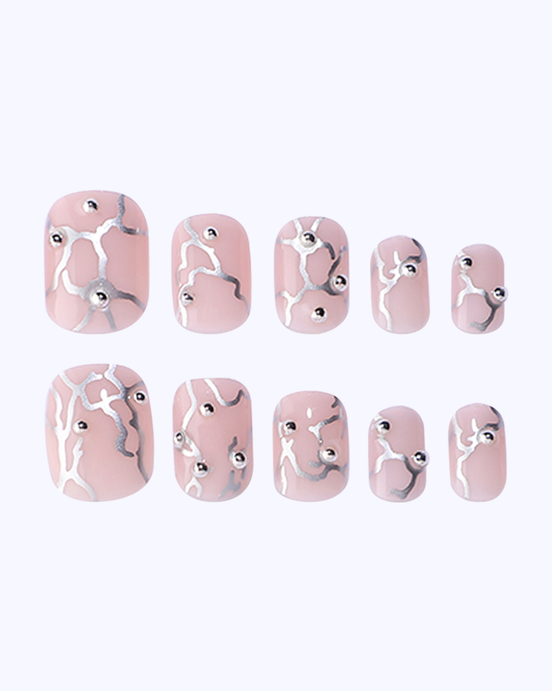 Mini Silver Linings Press On Nails (24PC)