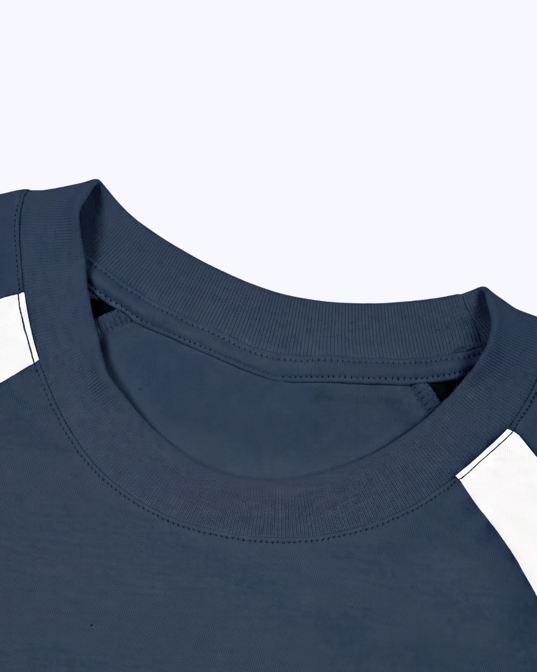 Studio Raglan Colour Block Tee (Navy/White/Butter)