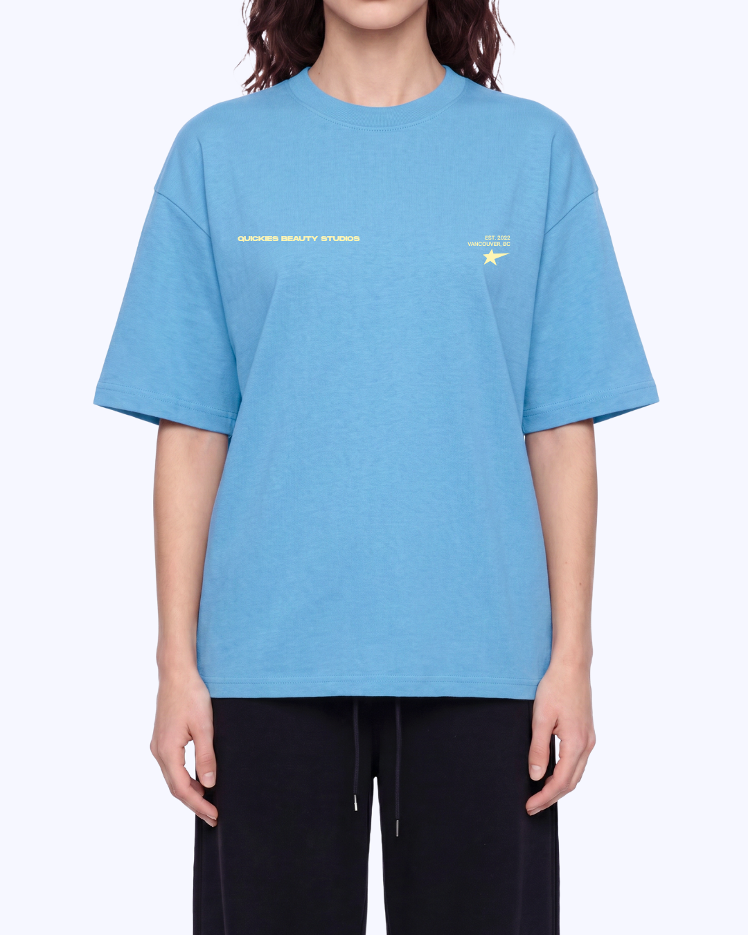 This Is Your Sign Boxy Staple Tee (Sky/Butter)