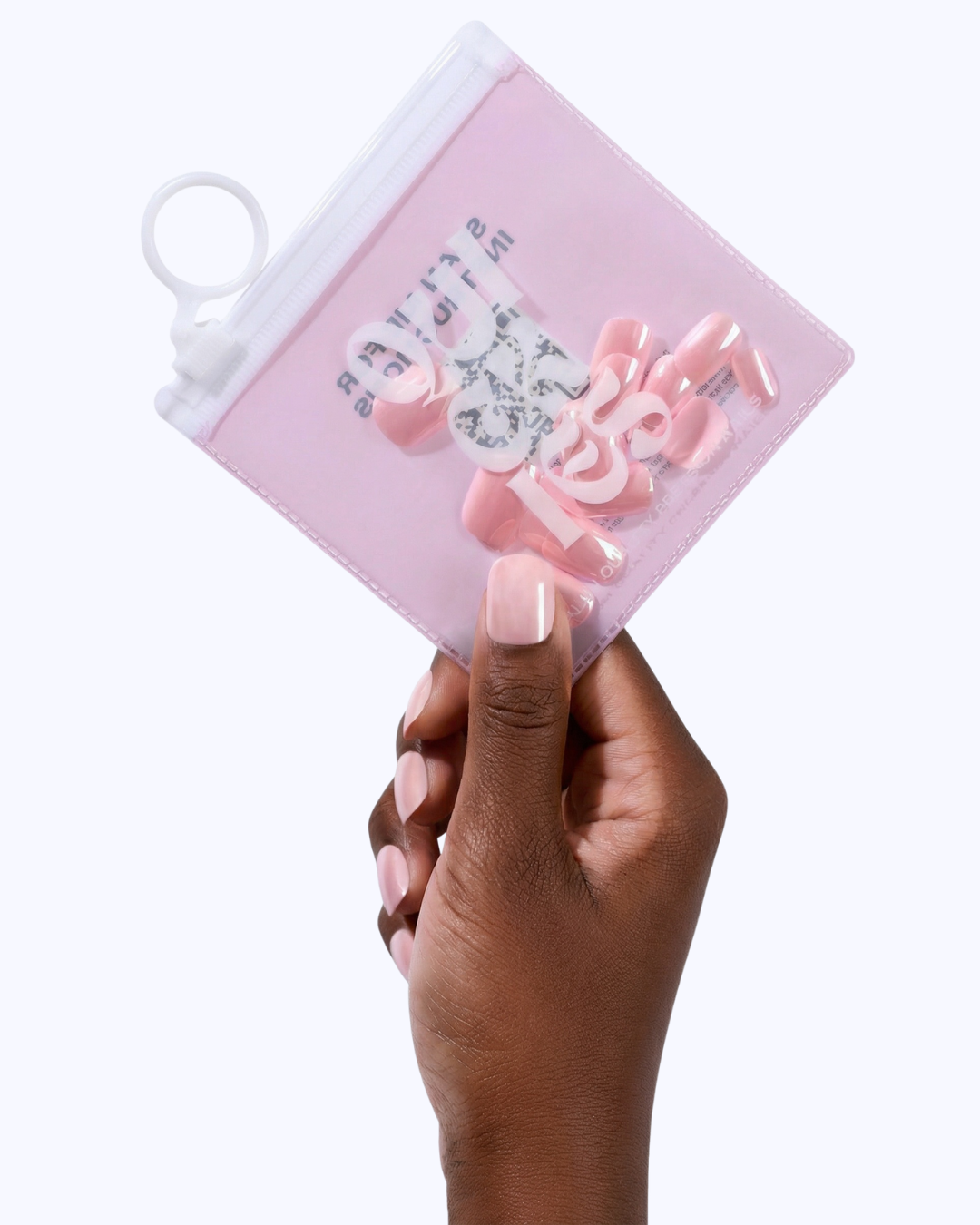 Mini Pink Ribbon Press On Nails (24PC)