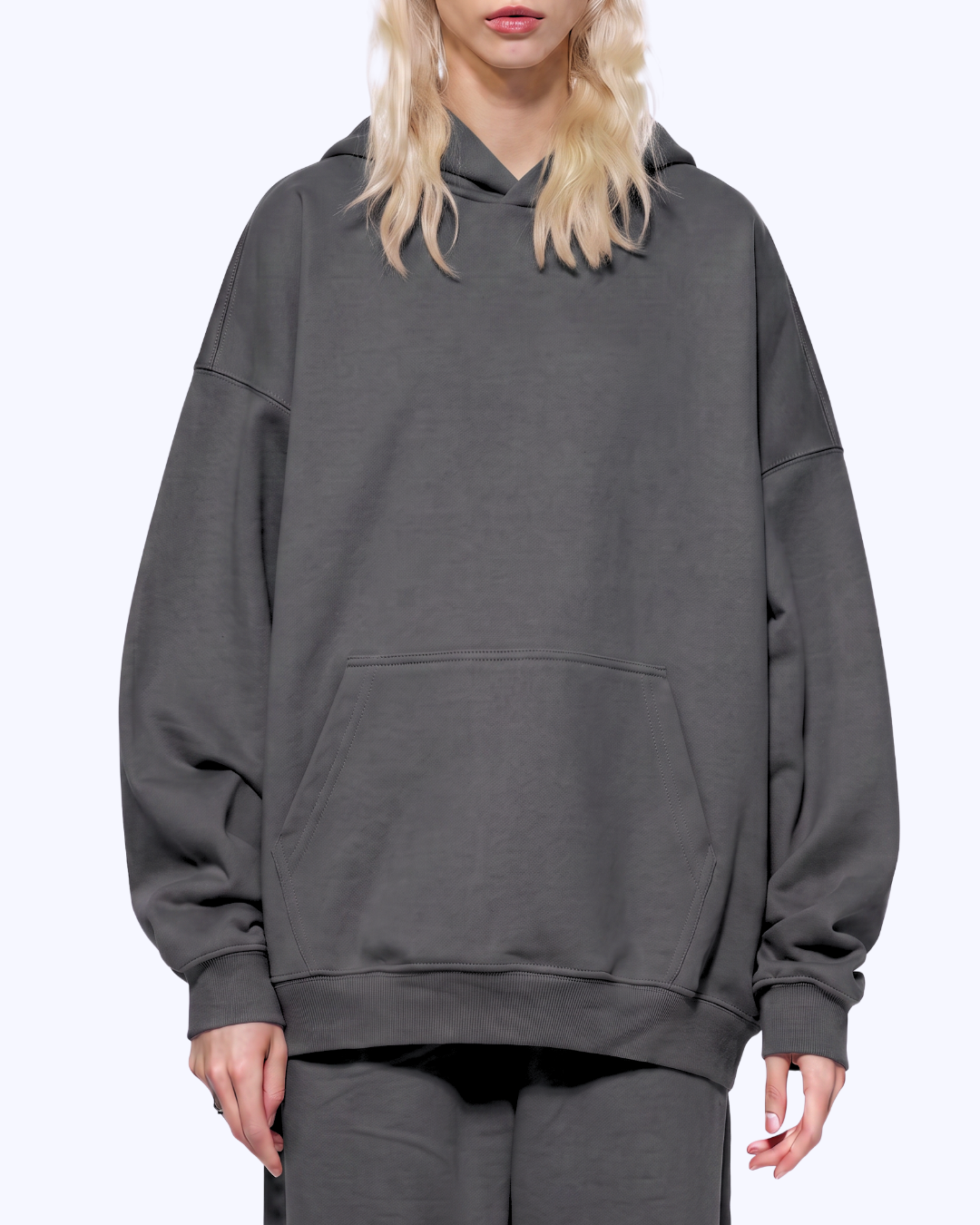 Wanna Have A Quickie? Heavyweight Hoodie (Charcoal/Lavender)