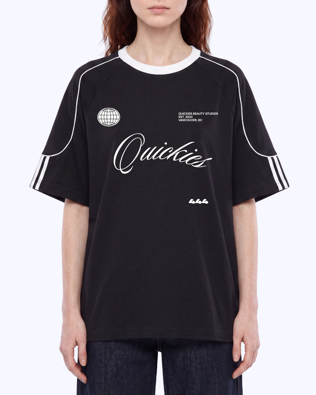 Legacy Athletic Raglan Color Block Tee (Black/White)