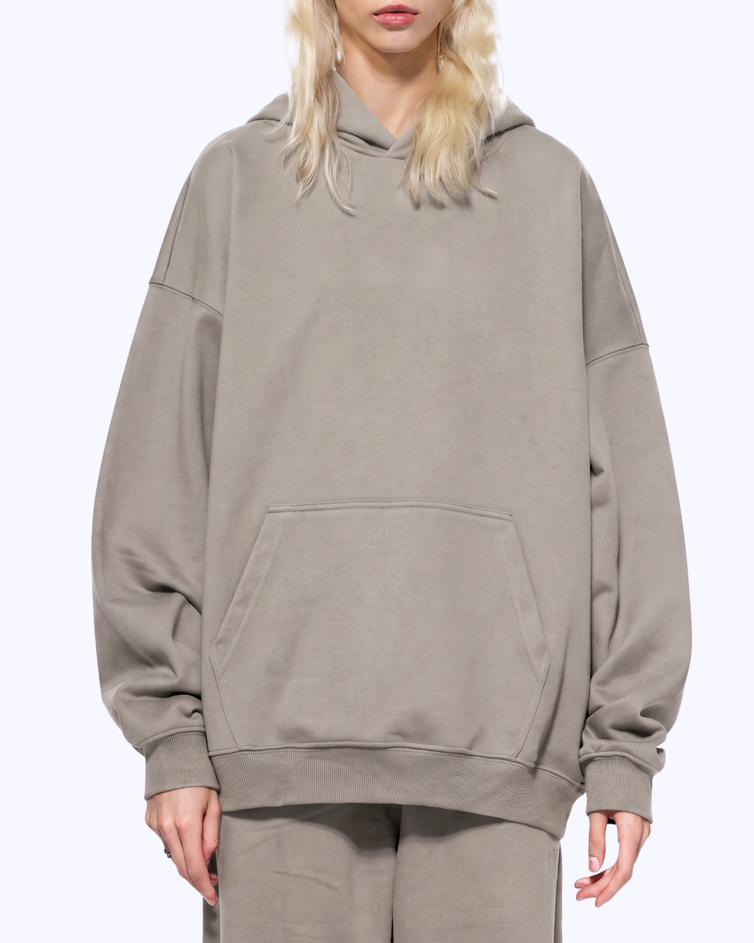 Wanna Have A Quickie? Heavyweight Hoodie (Dove/White)
