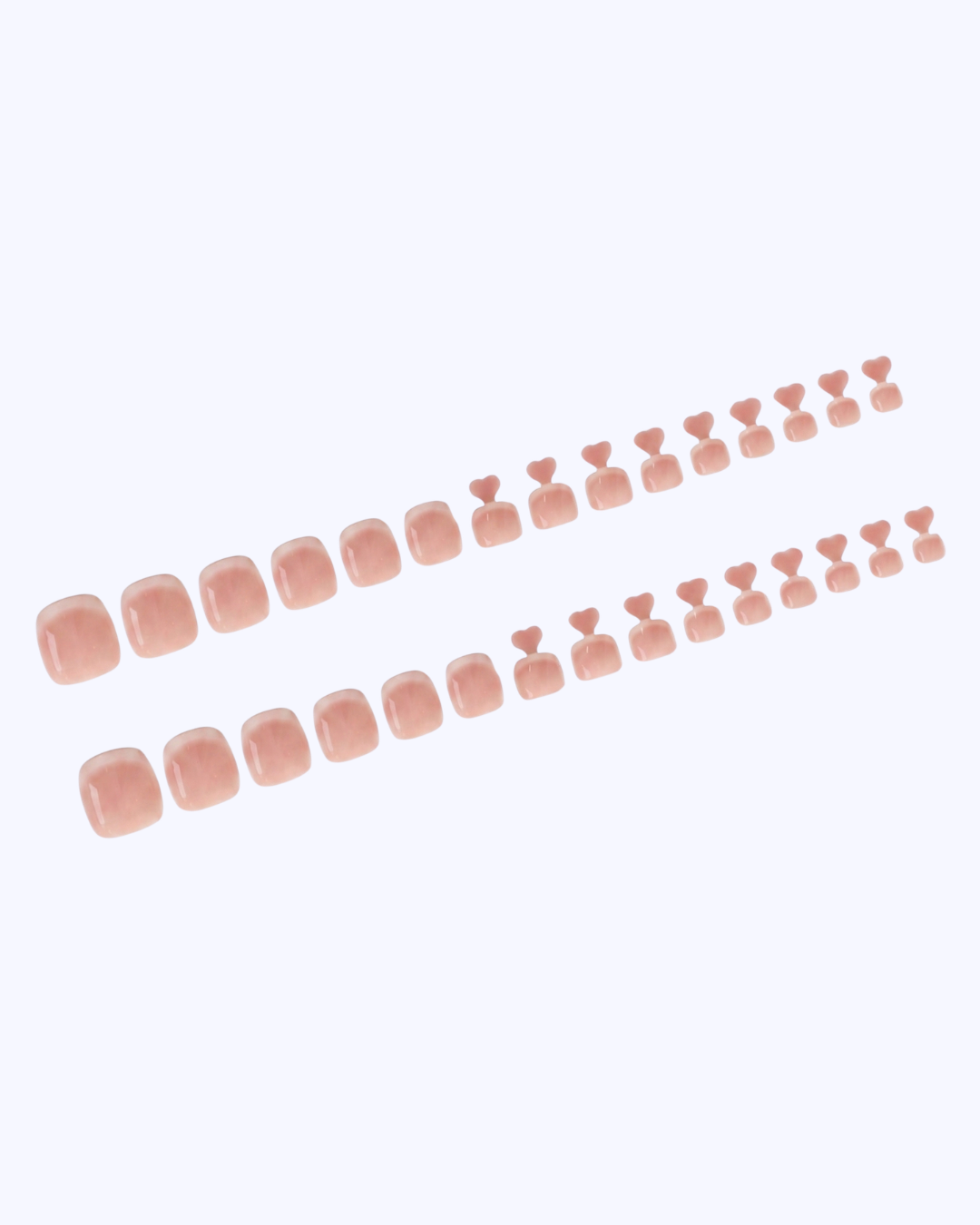 French Me Press On Toe Nails (32PC)