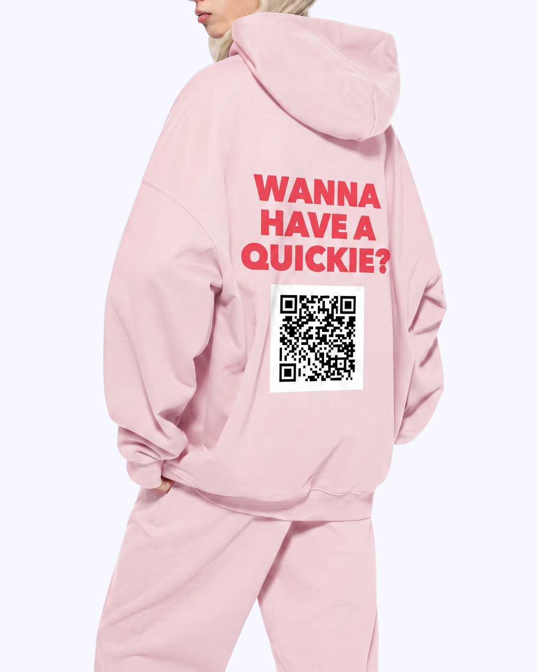 Wanna Have A Quickie? Heavyweight Hoodie (Candy/Tomato)