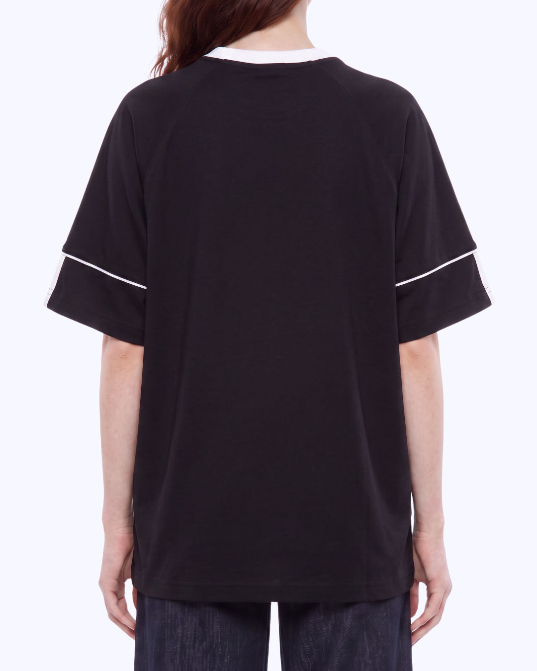 Legacy Athletic Raglan Color Block Tee (Black/White)