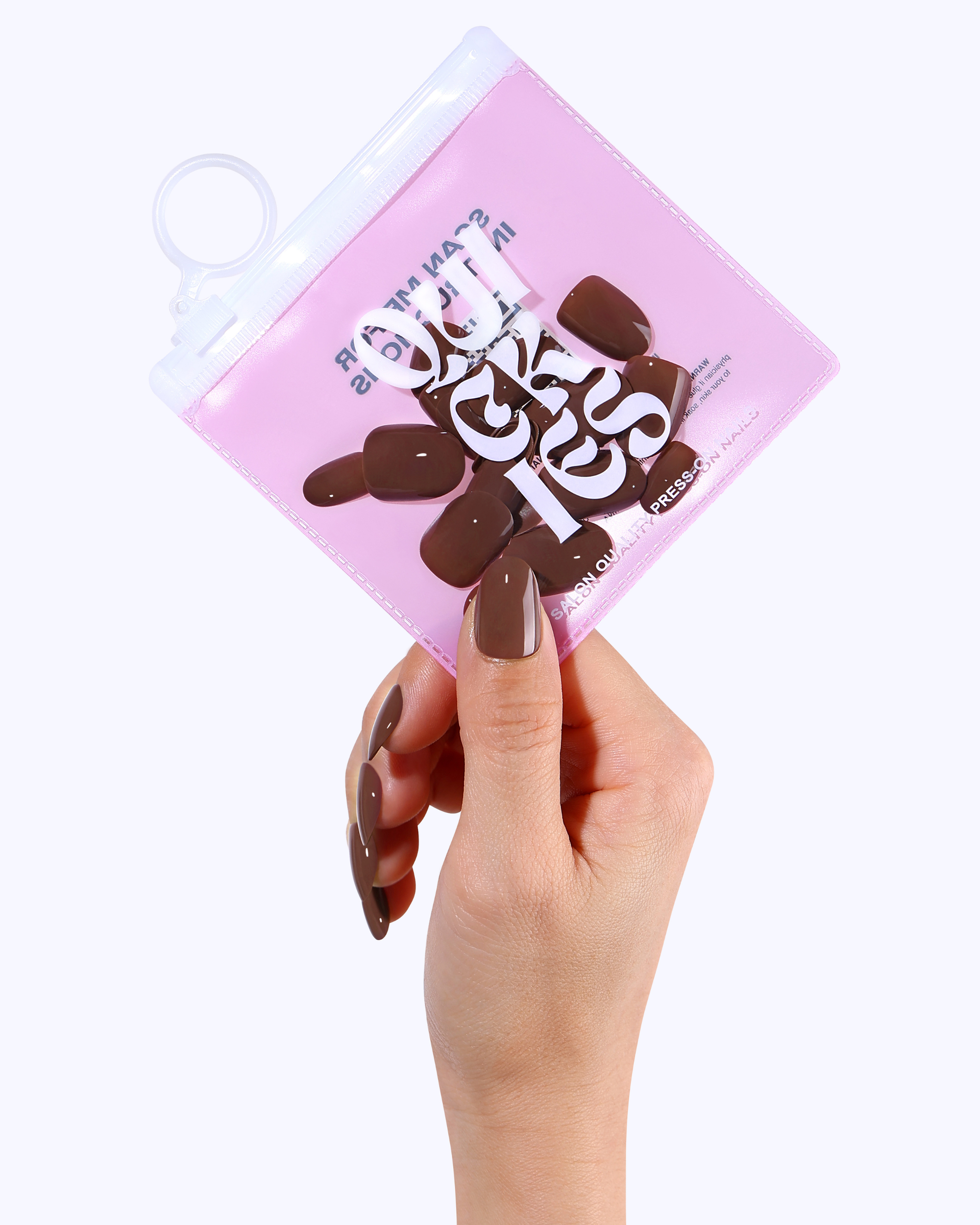 Milk Chocolate Press On Nails (30PC)