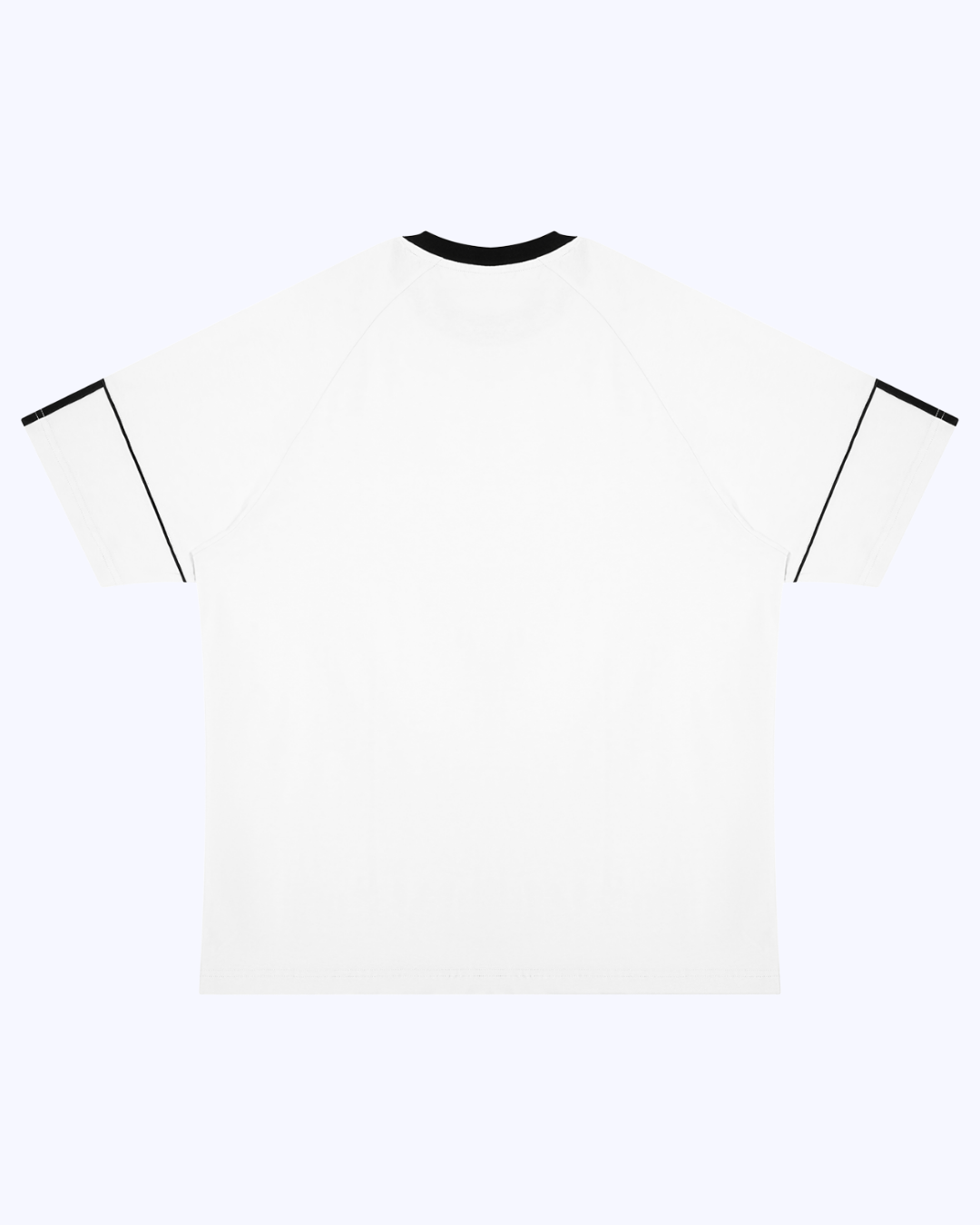 Legacy Athletic Raglan Color Block Tee (White/Black)