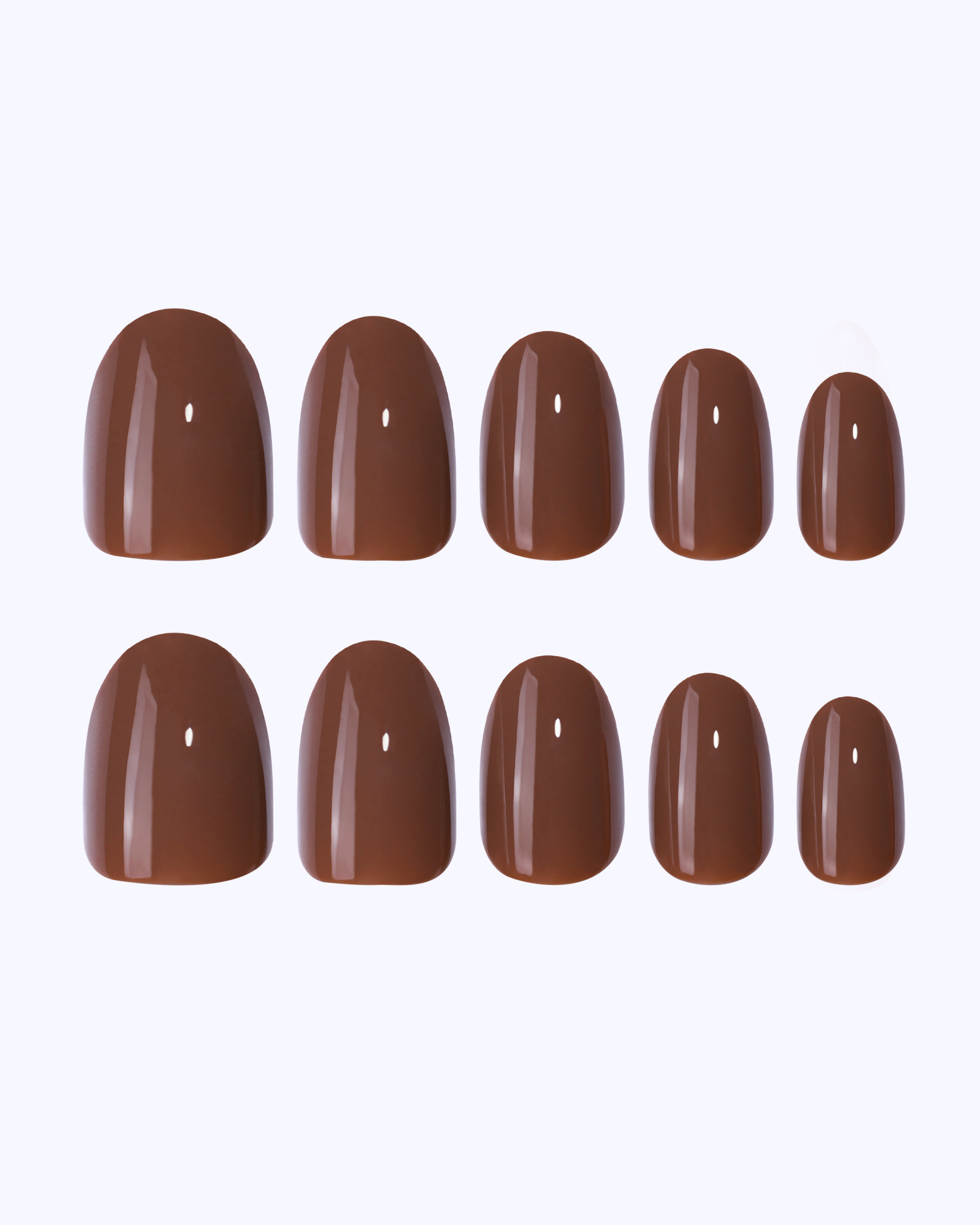 Milk Chocolate Press On Nails (30PC)