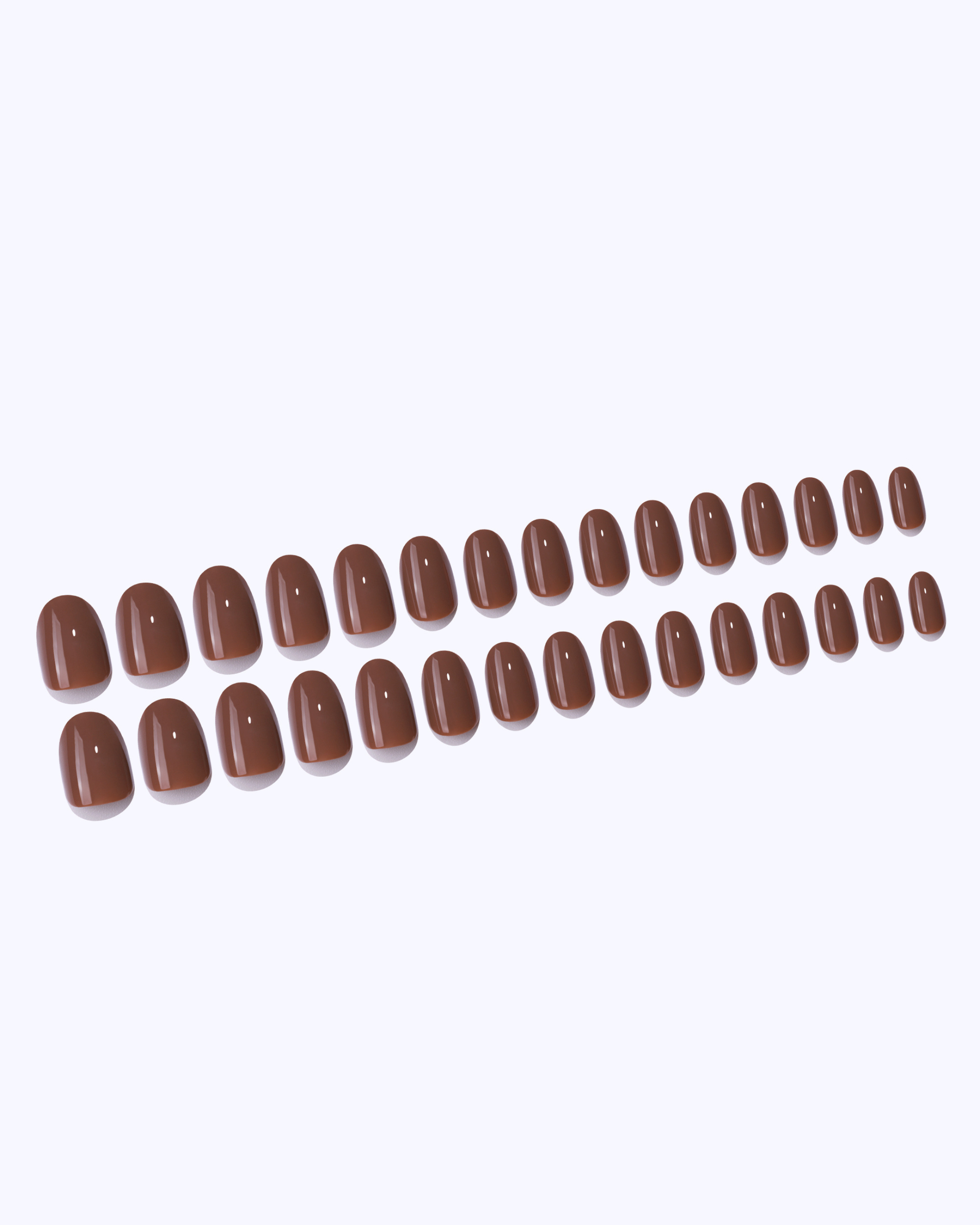 Milk Chocolate Press On Nails (30PC)