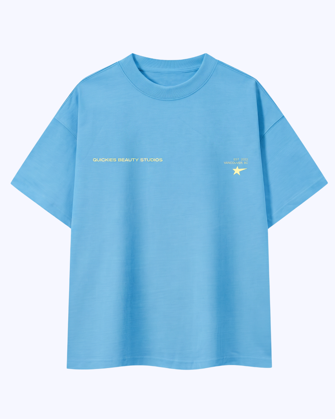 This Is Your Sign Boxy Staple Tee (Sky/Butter)