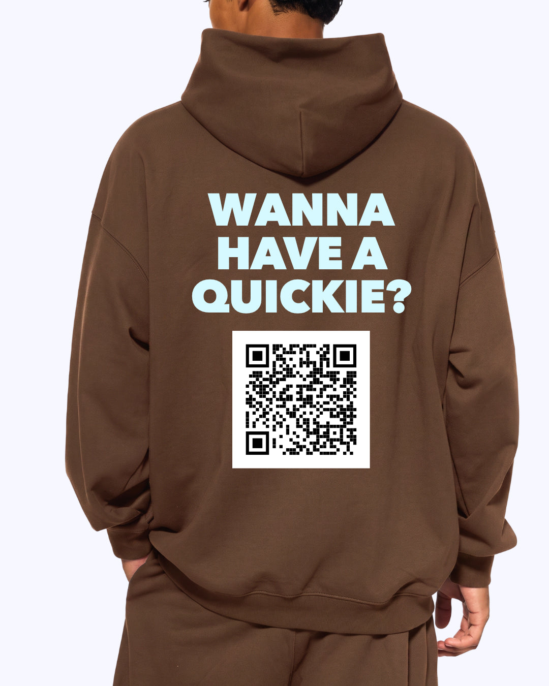 Wanna Have A Quickie? Heavyweight Hoodie (Cocoa/Mint)
