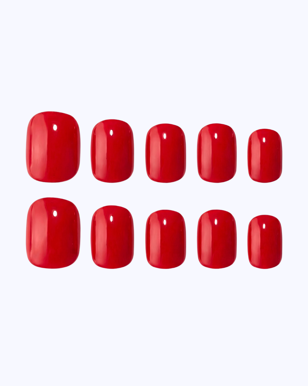 Left On Red Press On Nails (24PC)