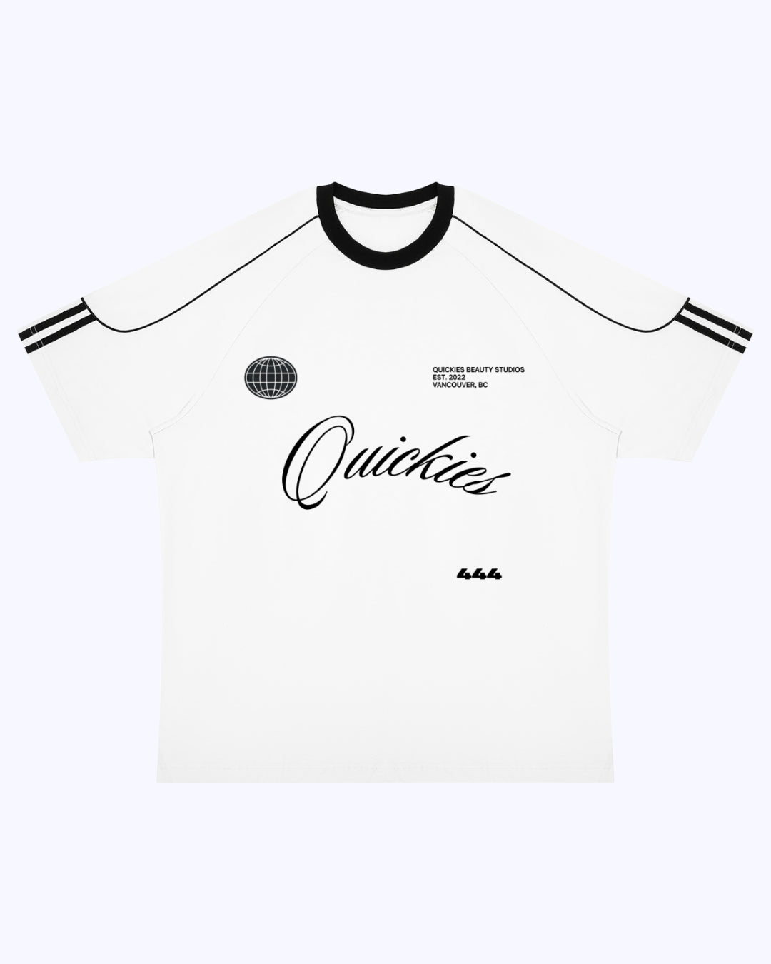 Legacy Athletic Raglan Color Block Tee (White/Black)