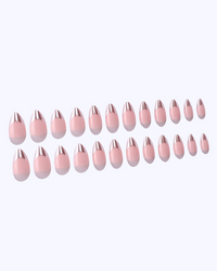 Text Me When You Get Chrome Press On Nails (24PC)