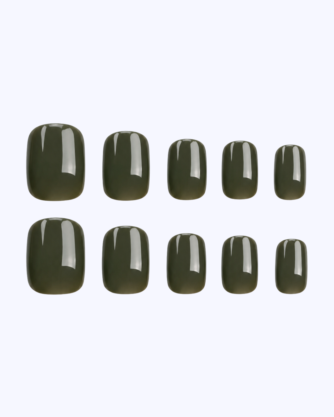 Olive Night Long Press-On Nails (24PC)