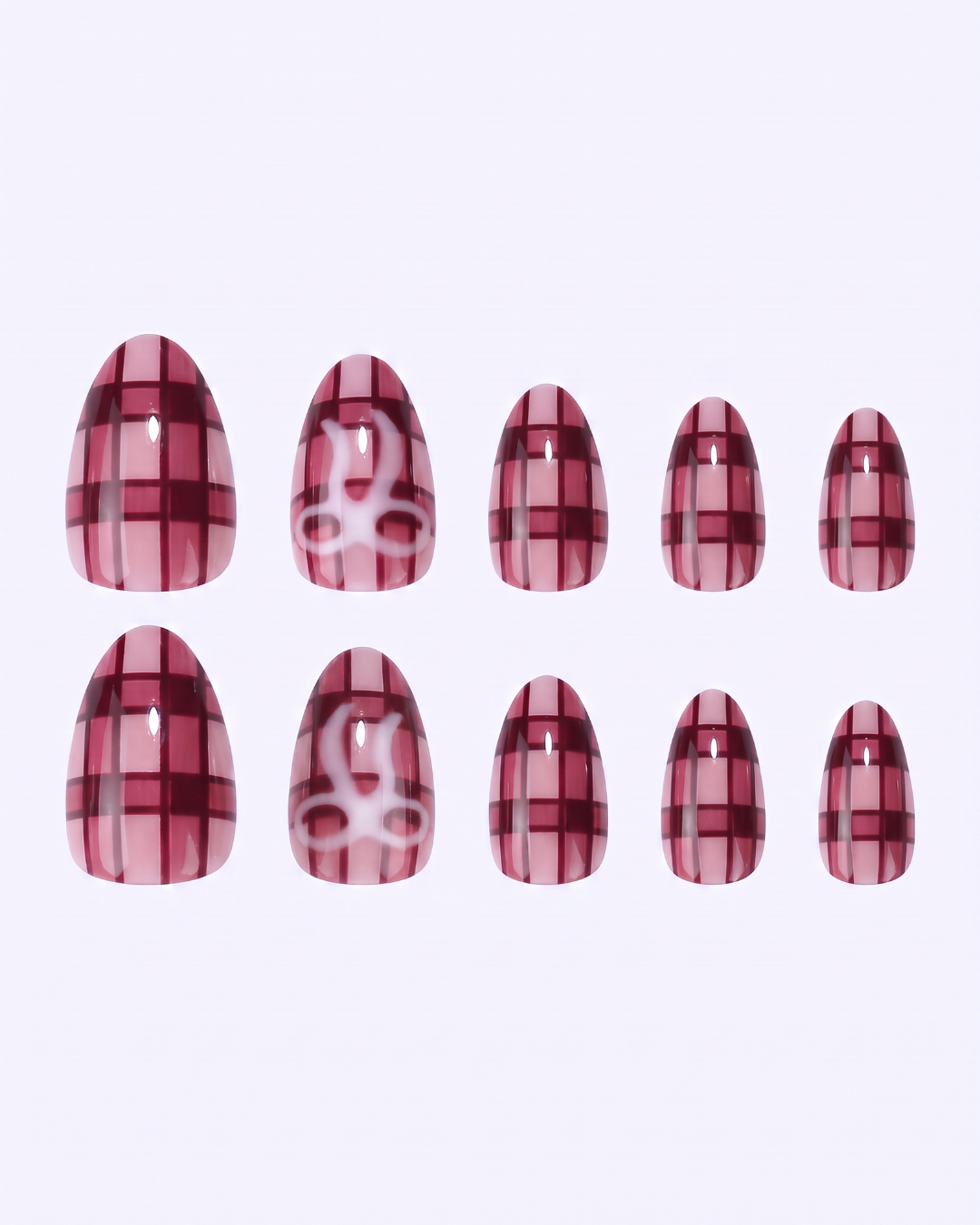Plaid Hard To Get Press-On Nails (30PC)