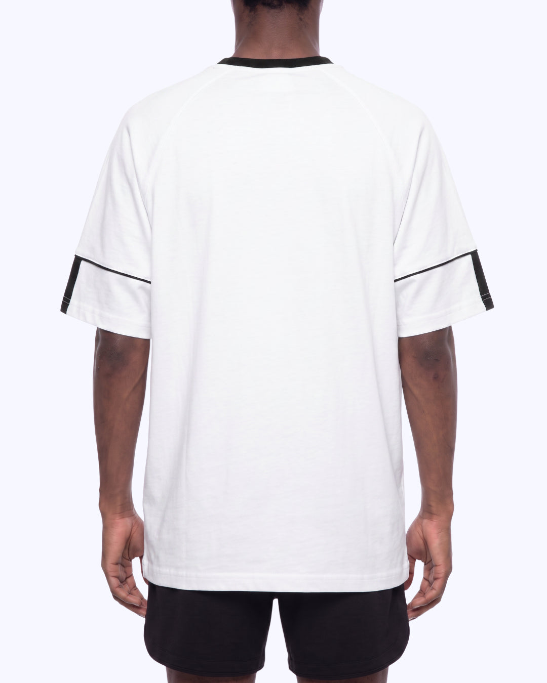 Legacy Athletic Raglan Color Block Tee (White/Black)