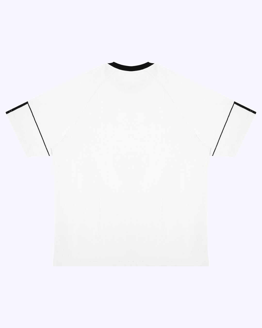 Legacy Athletic Raglan Color Block Tee (White/Black)