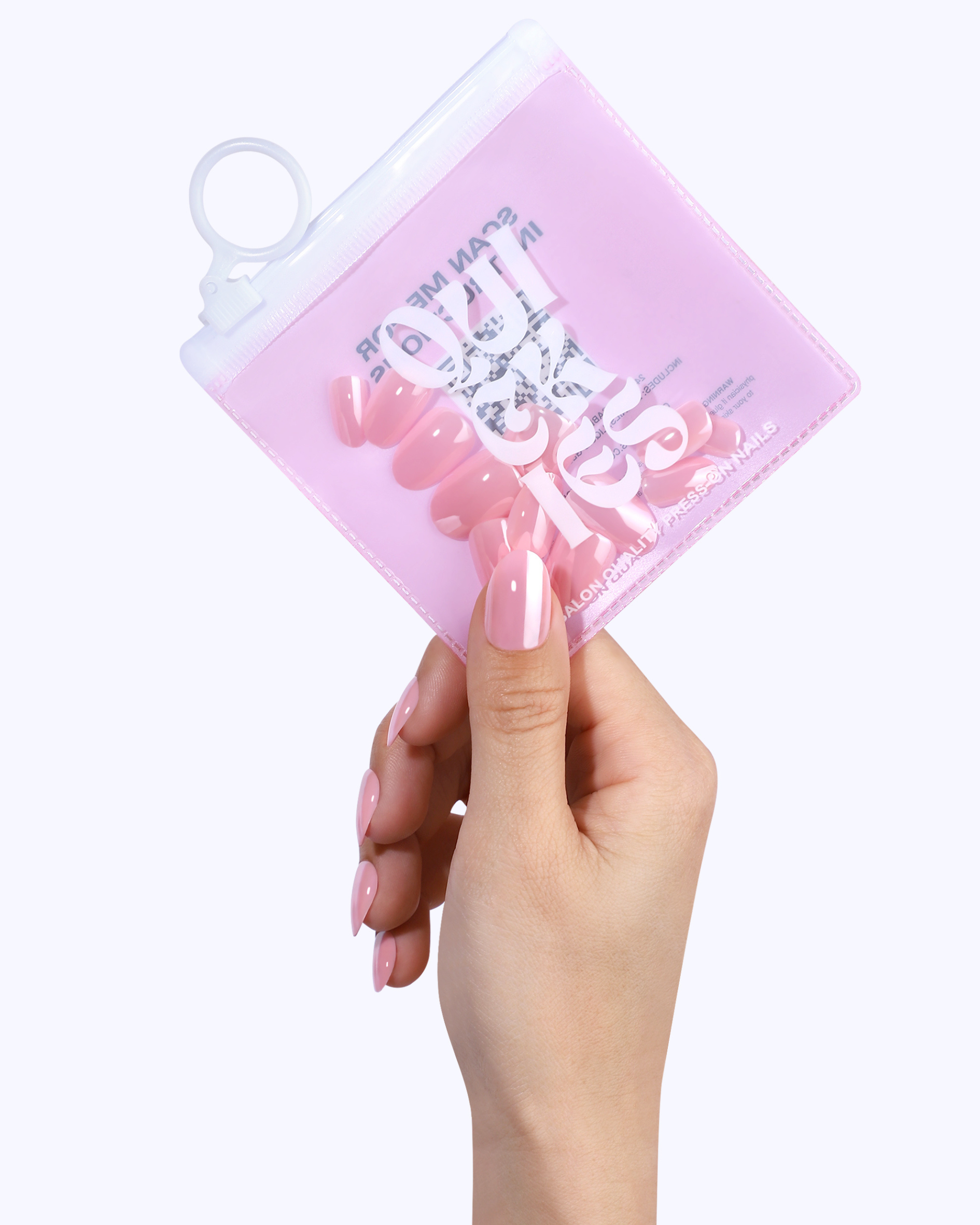 Pink Ribbon Press On Nails (24PC)