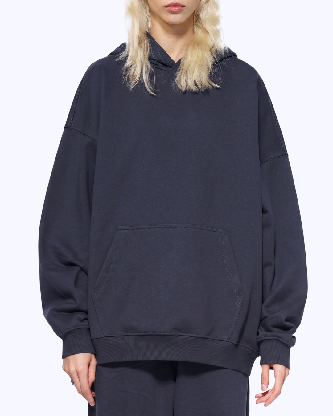Wanna Have A Quickie? Heavyweight Hoodie (Navy/Bubblegum)