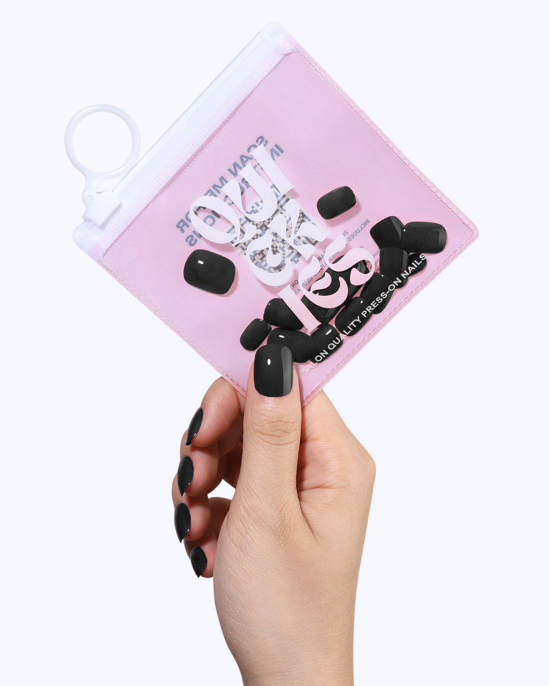 Mini Blackout Press On Nails (24PC)