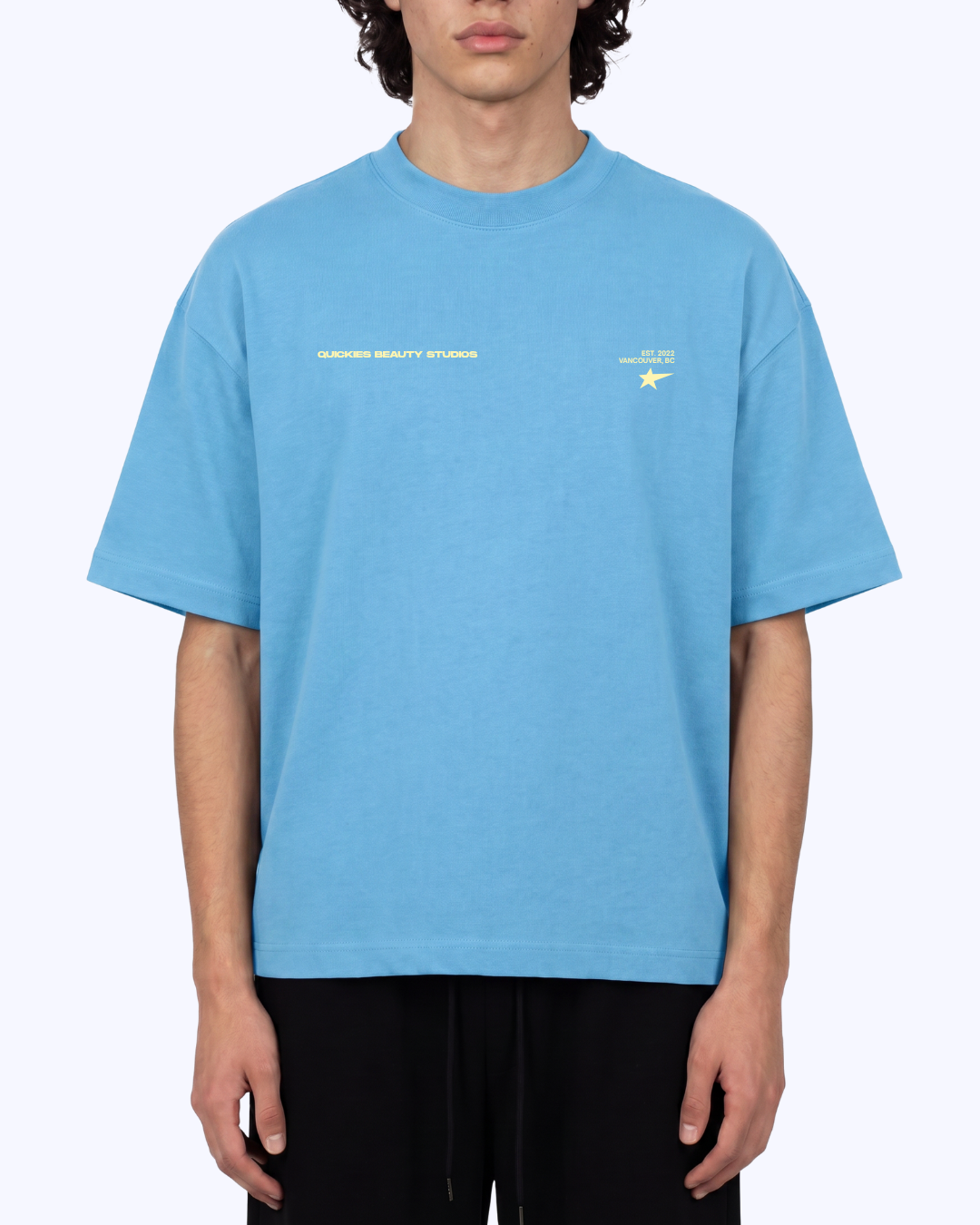 This Is Your Sign Boxy Staple Tee (Sky/Butter)