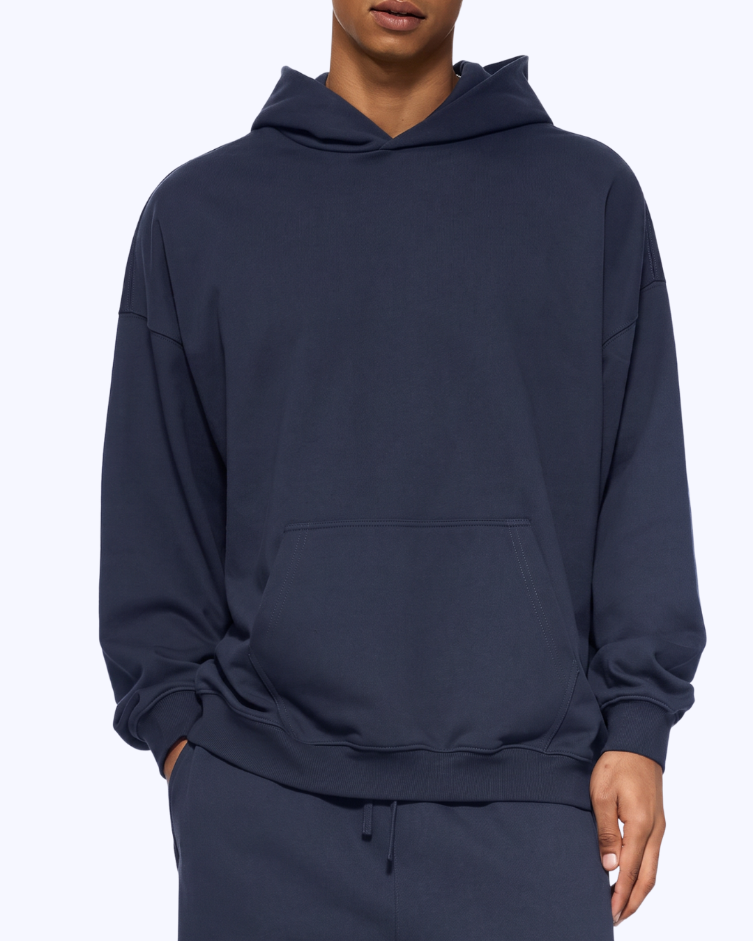 Wanna Have A Quickie? Heavyweight Hoodie (Navy/Bubblegum)