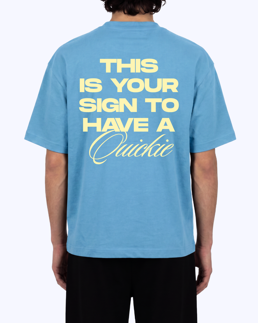 This Is Your Sign Boxy Staple Tee (Sky/Butter)