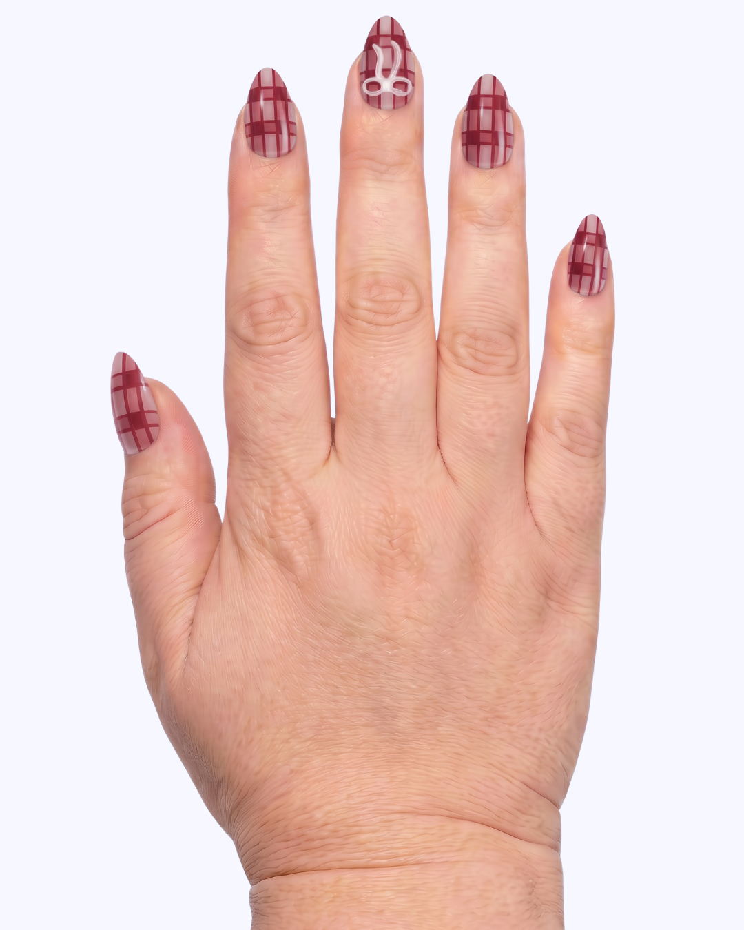 Plaid Hard To Get Press-On Nails (30PC)