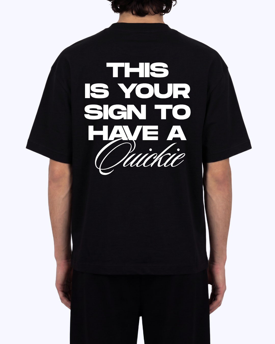 This Is Your Sign Boxy Staple Tee (Black/White)