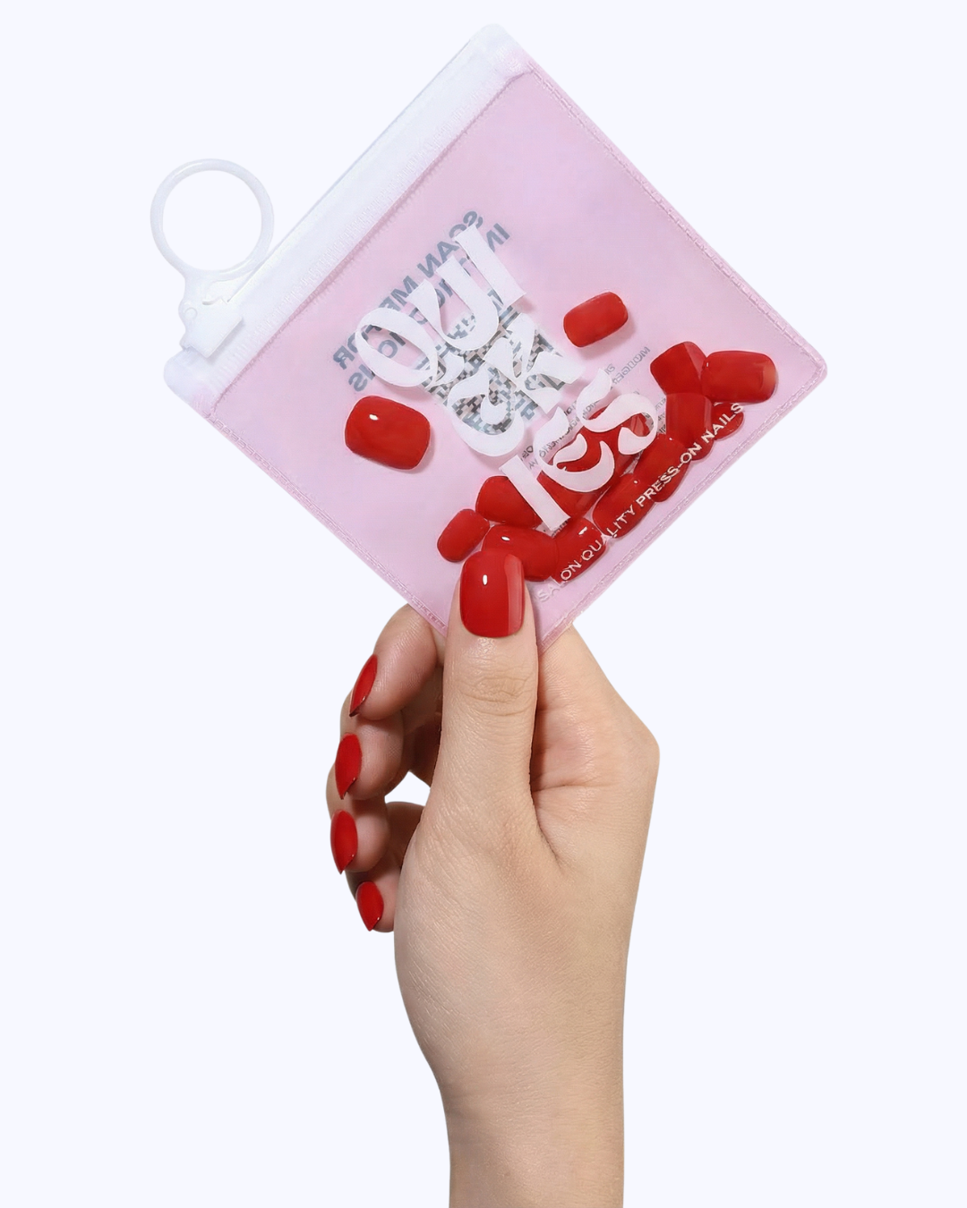 Left On Red Press On Nails (24PC)