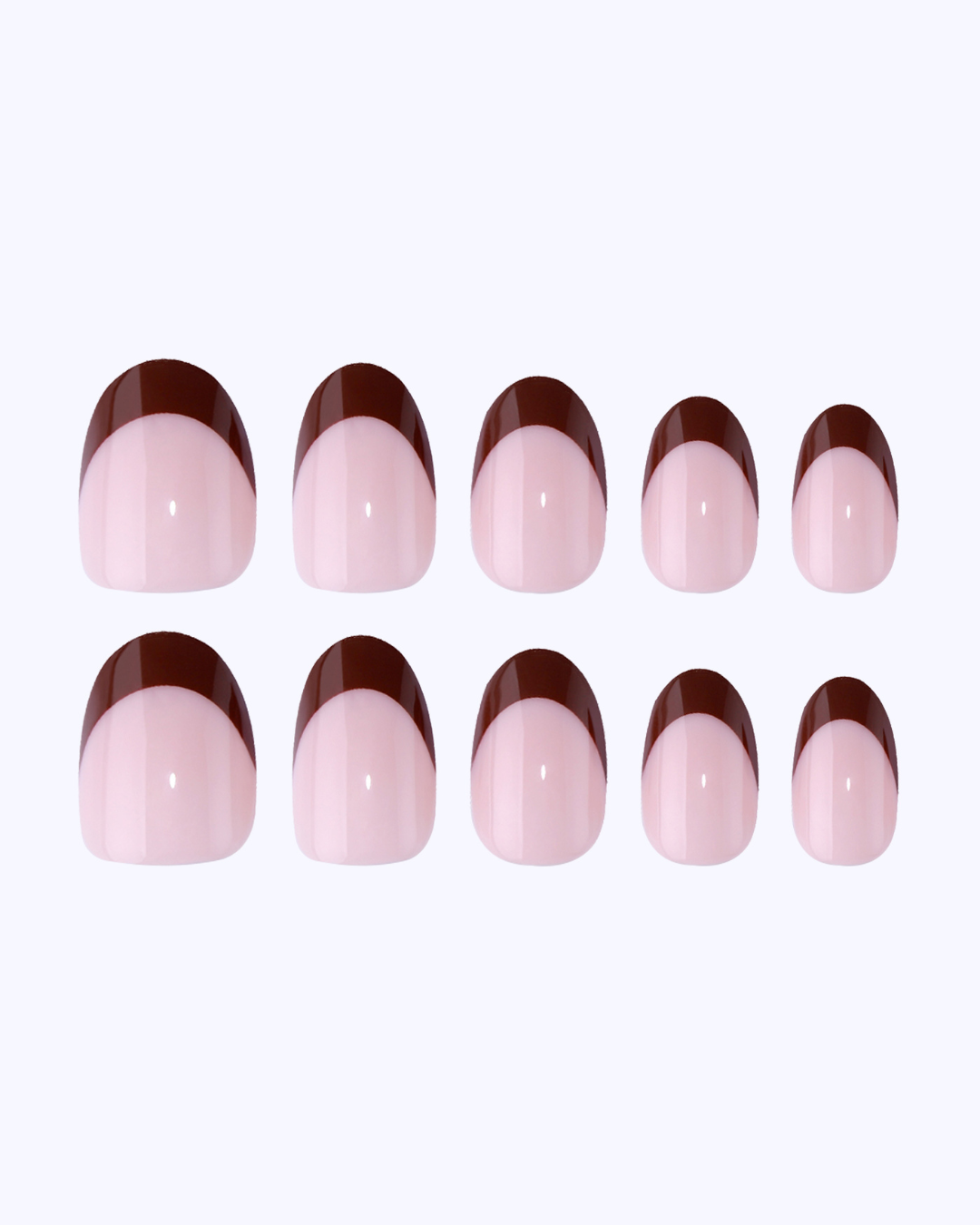 Chocolate Dipped Press On Nails (24PC)