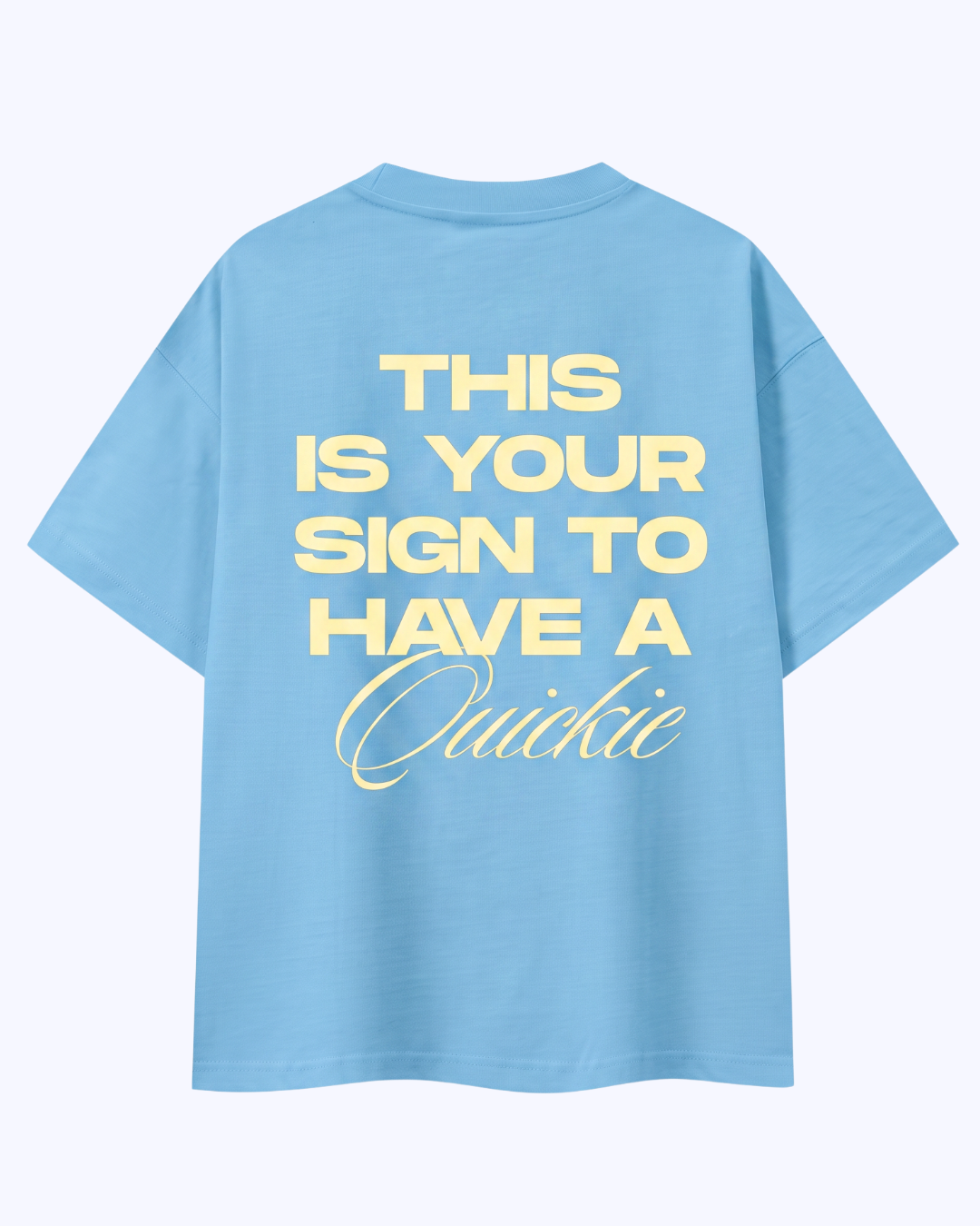 This Is Your Sign Boxy Staple Tee (Sky/Butter)
