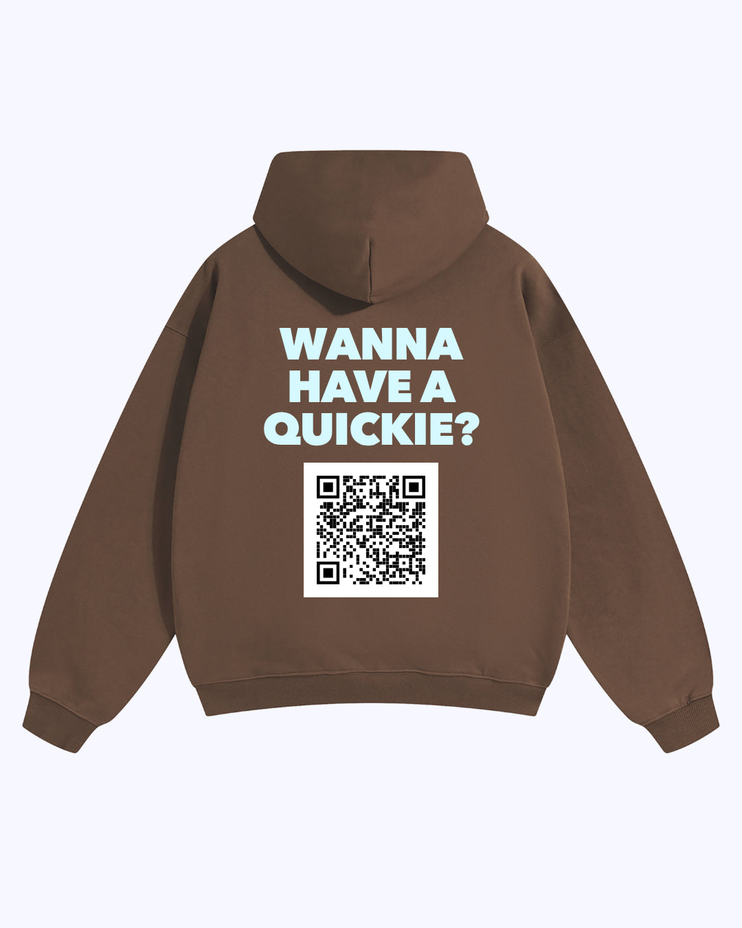 Wanna Have A Quickie? Heavyweight Hoodie (Cocoa/Mint)