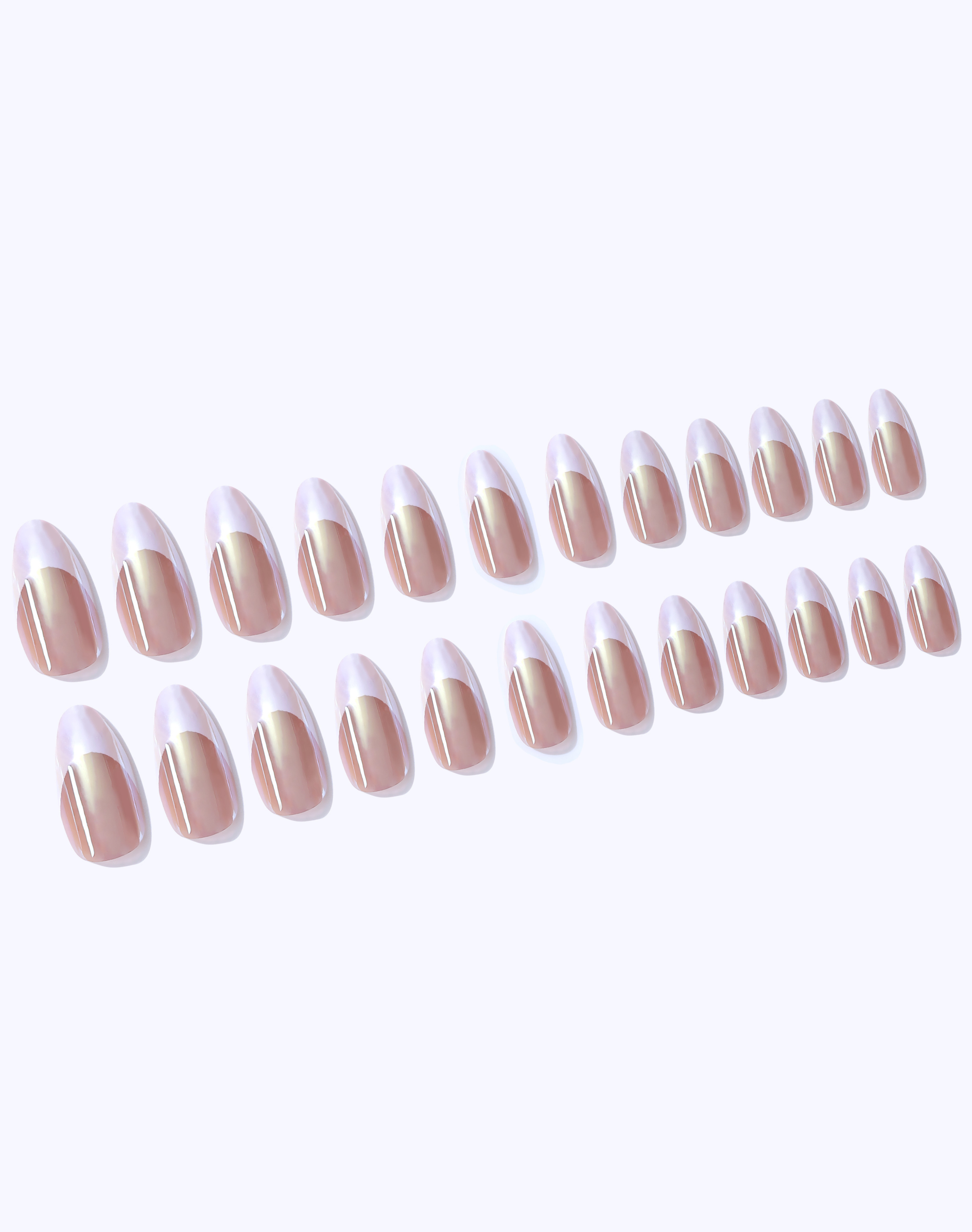 French Tips Nails - 24 set